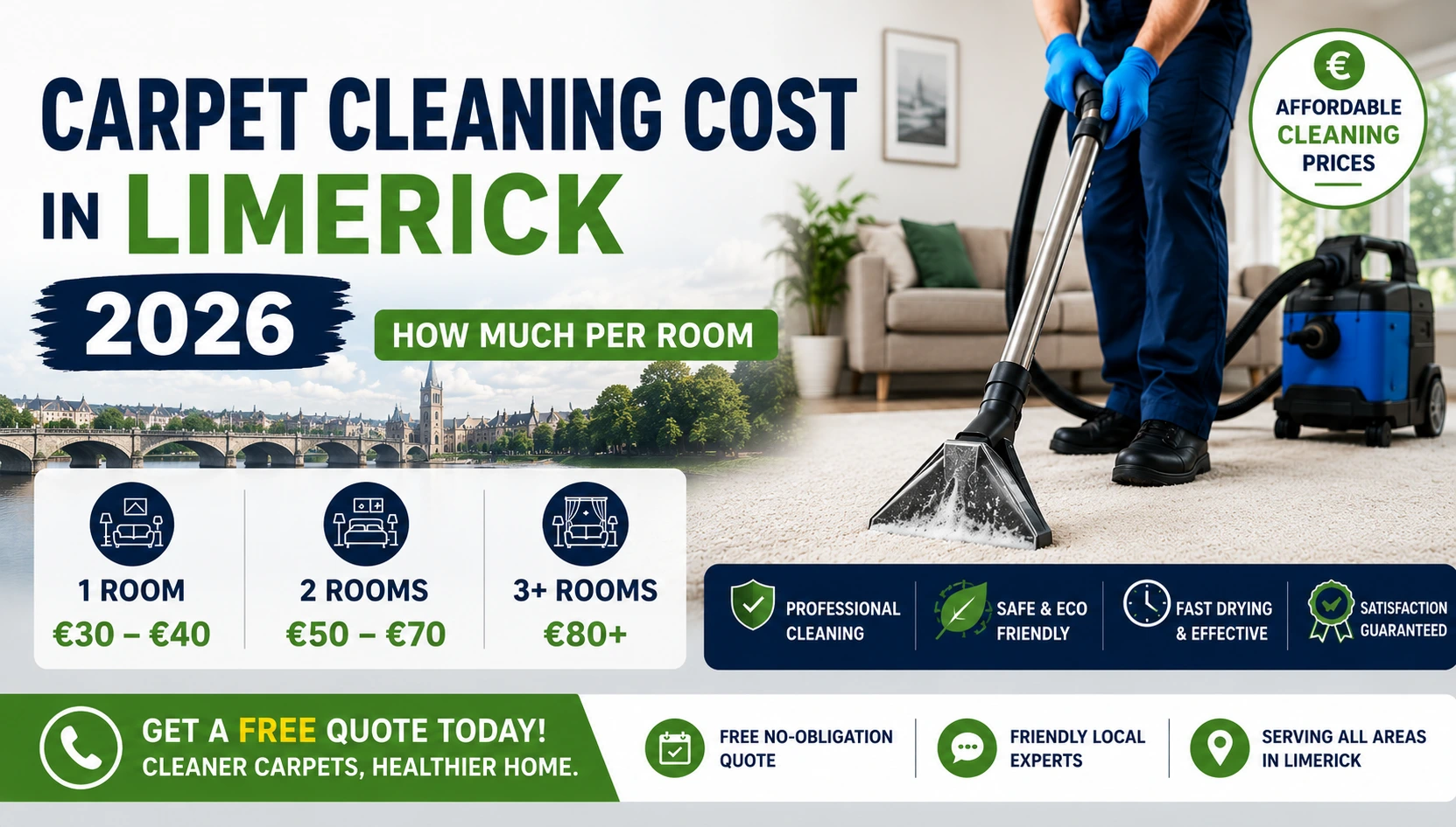 Carpet Cleaning Cost in Limerick