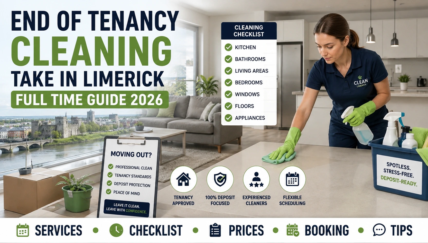 End of Tenancy Cleaning Take in Limerick