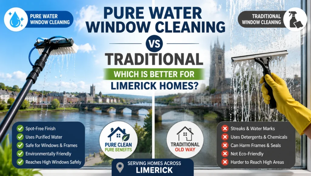 Pure Water Window Cleaning vs Traditional