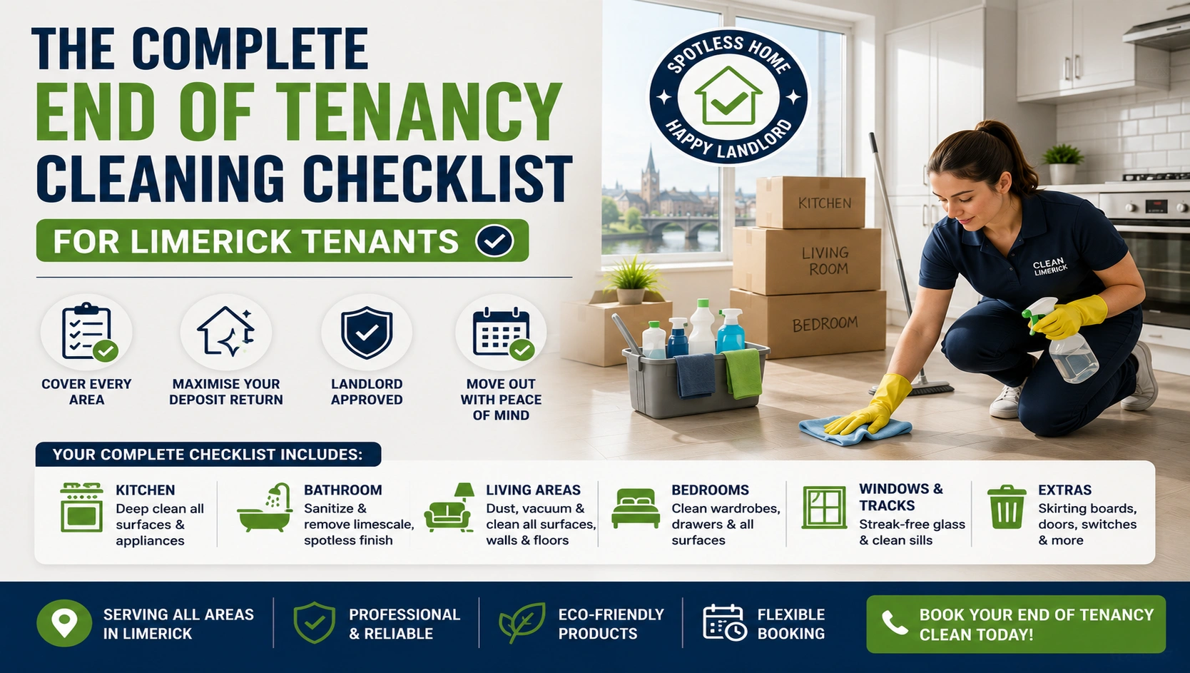 The Complete End of Tenancy Cleaning Checklist for Limerick Tenants