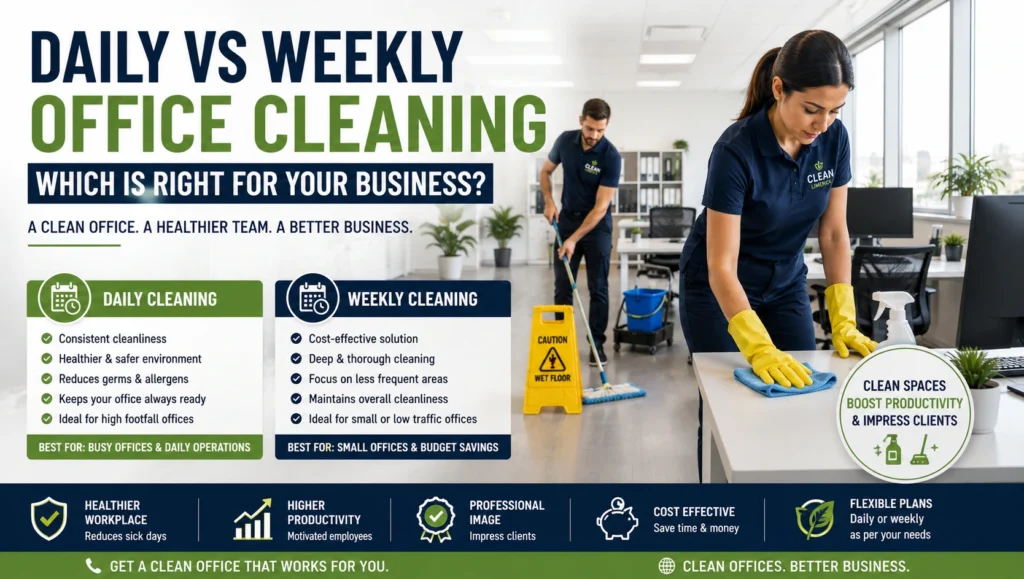 Daily vs Weekly Office Cleaning